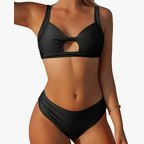 New Black Bikini Suit - Picture 1 of 2